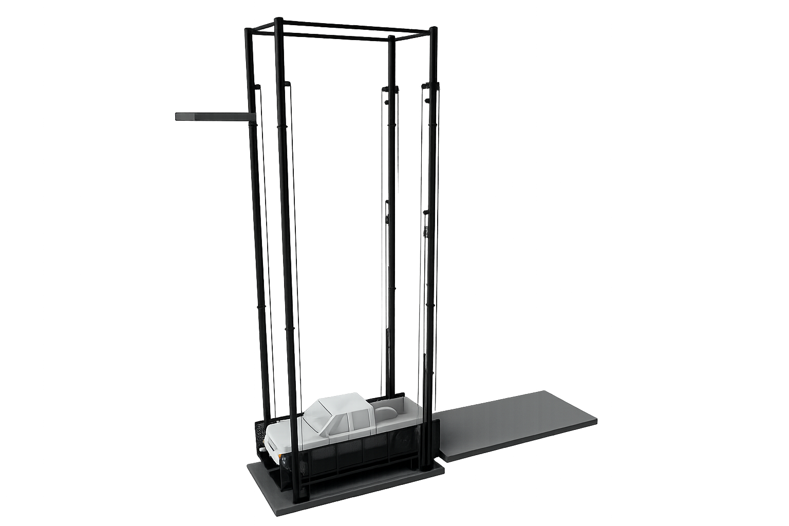 Elevador de Carga Electrohidráulico para Autos